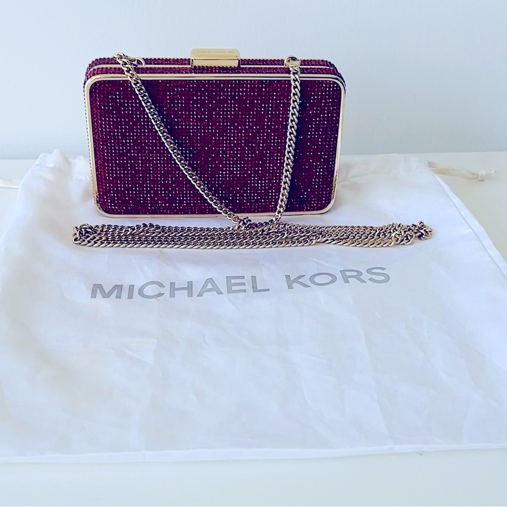Michael Kors Red Evening Clutch Purse